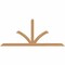 Ekena Millwork Richland Timber Gable Bracket, Western Red Cedar, 84"W x 35"H x 3 1/2"D x 3 1/2"F, 10/12 Pitch GBW084X35X0404RIC00SWR - alternate 1